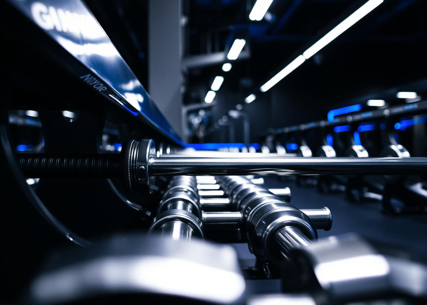 Modern gym equipment at Fitness Academy Batumi